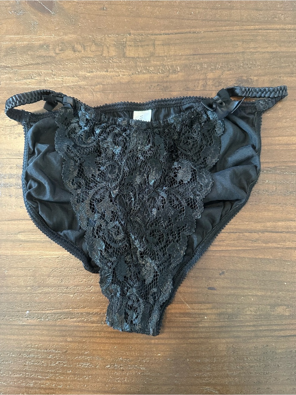 Victoria's Secret Satin & Lace String Bikini Panties